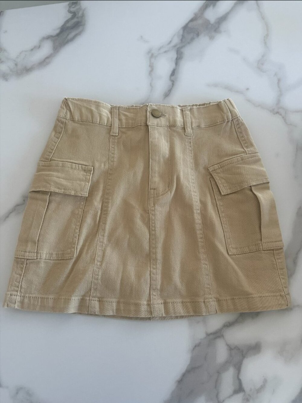 herbatomia cargo mini skirt y2k bodycon button stretchy size S